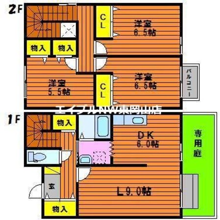 アドラブールＣ棟の物件間取画像